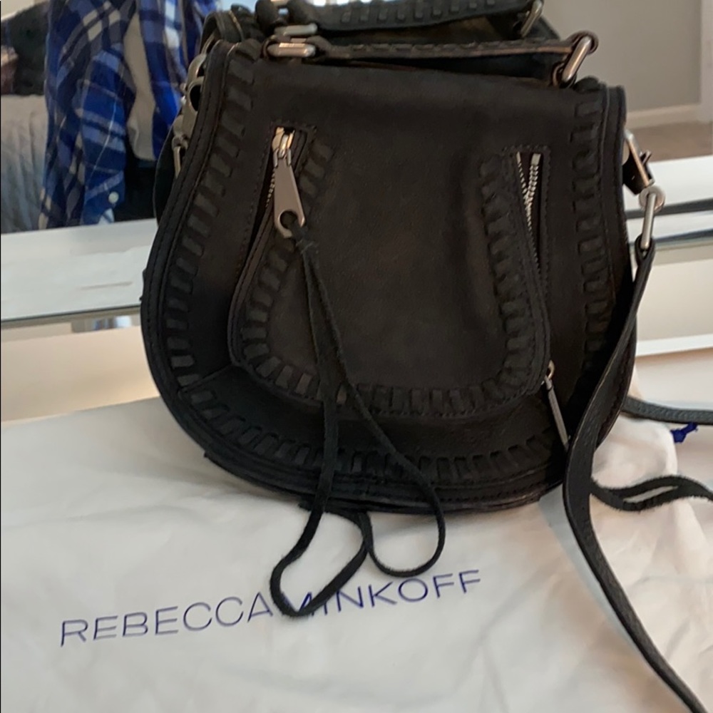 Suede Rebecca Minkoff saddle bag